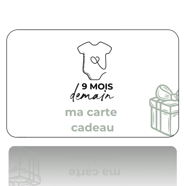 Image carte cadeau neuf mois demain